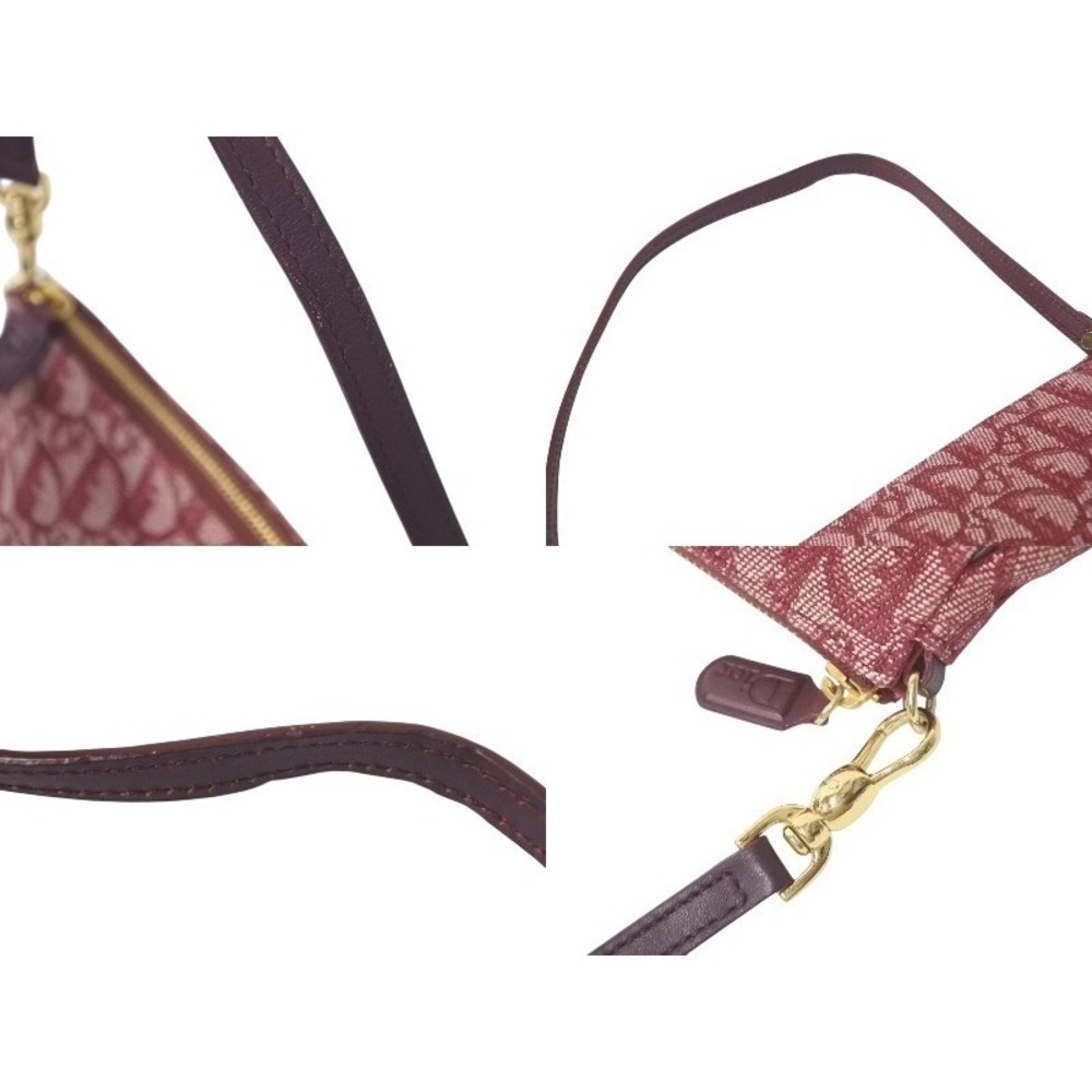 Christian Dior Trotter Saddle One Shoulder Hobo Bag Red - Picture 5 of 8